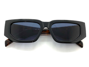 Classic Modern Retro Style SUNGLASSES Black & Tortoise Frame 80388