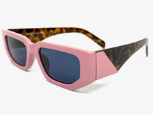 Classic Modern Retro Style SUNGLASSES Pink & Tortoise Frame 80388