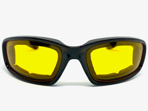 Motorcycle Biker Day or Night Riding PADDED SUNGLASSES Safety Eyewear 6327