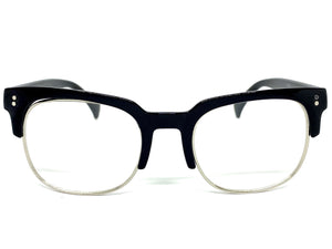 Classic Vintage Retro Style Clear Lens EYEGLASSES Black Frame 6393