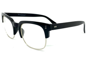 Classic Vintage Retro Style Clear Lens EYEGLASSES Black Frame 6393