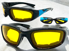 Motorcycle Biker Day or Night Riding PADDED SUNGLASSES Safety Eyewear 6327