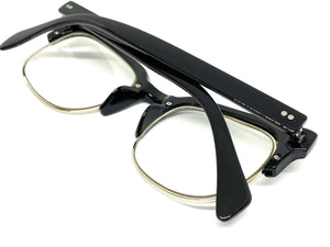 Classic Vintage Retro Style Clear Lens EYEGLASSES Black Frame 6393