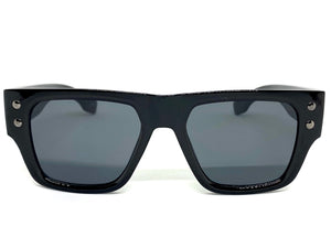 Classic Vintage Retro Style SUNGLASSES Thick Square Black Frame 80551