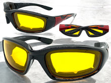 Motorcycle Biker Day or Night Riding PADDED SUNGLASSES Safety Eyewear 6327