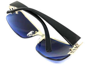 Classy Elegant Modern Contemporary Style SUNGLASSES Silver Frame E0942