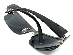 Classy Elegant Modern Contemporary Style SUNGLASSES Gunmetal Frame E0942