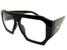 Oversized Exaggerated Vintage Retro Style Clear Lens EYEGLASSES Large Super Thick Black Frame 80412