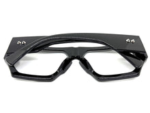 Oversized Exaggerated Vintage Retro Style Clear Lens EYEGLASSES Large Super Thick Black Frame 80412