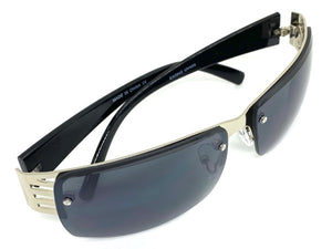 Classy Elegant Modern Contemporary Style SUNGLASSES Silver Frame E0942