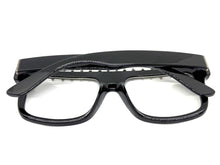 Oversized Edgy Gothic Retro Style Clear Lens EYEGLASSES Large Thick Black Frame W559