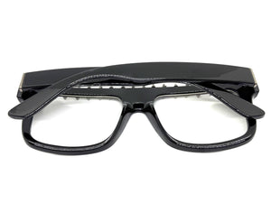 Oversized Edgy Gothic Retro Style Clear Lens EYEGLASSES Large Thick Black Frame W559