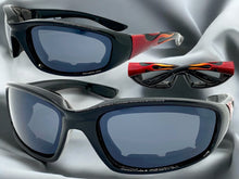 Motorcycle Biker Day or Night Riding PADDED SUNGLASSES Safety Eyewear 6327