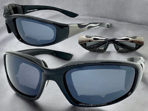 Motorcycle Biker Day or Night Riding PADDED SUNGLASSES Safety Eyewear 6327