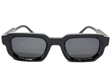 Classic Vintage Retro Style SUNGLASSES Geometric Black Frame - Dark Lens 80791