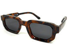 Classic Vintage Retro Style SUNGLASSES Geometric Tortoise Frame - Dark Lens 80791
