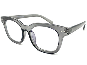 Classic Vintage Retro Style Clear Lens EYEGLASSES Gray Fashion Frame 81259