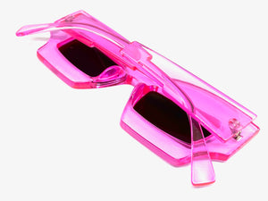 Classic Modern Retro Raver Party SUNGLASSES Funky Pink Frame L043