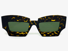 Classic Modern Retro Raver Party SUNGLASSES Funky Tortoise Frame L043