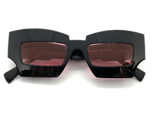 Classic Modern Retro Raver Party SUNGLASSES Funky Black Frame L043