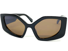 Oversized Exaggerated Funky Vintage Retro Style SUNGLASSES Thick Black Frame E2123