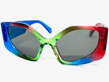 Oversized Exaggerated Funky Vintage Retro Style SUNGLASSES Thick Colorful Frame E2123