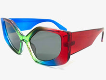 Oversized Exaggerated Funky Vintage Retro Style SUNGLASSES Thick Colorful Frame E2123