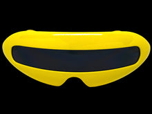 Oversized Space Futuristic Robotic Cyclops Shield Costume Party SUNGLASSES Large Yellow Frame 1230