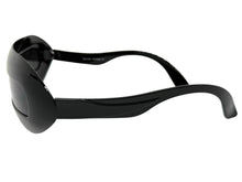 Oversized Space Futuristic Robotic Cyclops Shield Costume Party SUNGLASSES Large Black Frame 1230