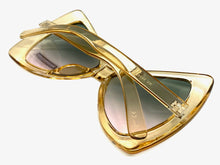 Oversized Retro Bow Shaped SUNGLASSES Large Pink Frame 6317