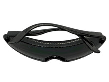 Oversized Space Futuristic Robotic Cyclops Shield Costume Party SUNGLASSES Large Black Frame 1230