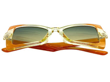 Oversized Exaggerated Funky Vintage Retro Style SUNGLASSES Large Orange Frame E2125
