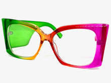 Oversized Exaggerated Retro Cat Eye Style Clear Lens EYEGLASSES Super Thick Multicolor Optical Frame - RX Capable 6107