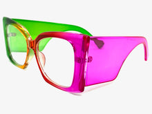 Oversized Exaggerated Retro Cat Eye Style Clear Lens EYEGLASSES Super Thick Multicolor Optical Frame - RX Capable 6107