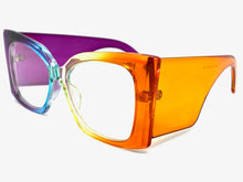 Oversized Exaggerated Retro Cat Eye Style Clear Lens EYEGLASSES Super Thick Multicolor Optical Frame - RX Capable 6107