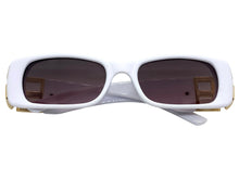Classic Elegant Vintage Retro Style SUNGLASSES Thick Square White Frame E2105
