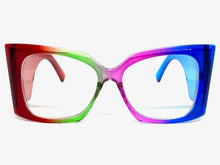 Oversized Exaggerated Retro Cat Eye Style Clear Lens EYEGLASSES Super Thick Multicolor Optical Frame - RX Capable 6107