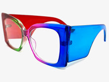 Oversized Exaggerated Retro Cat Eye Style Clear Lens EYEGLASSES Super Thick Multicolor Optical Frame - RX Capable 6107