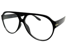 Classic Vintage Retro Aviator Style Blue Light Block EYEGLASSES Black Frame 15036