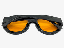 Oversized Classic Vintage Retro Style SUNGLASSES Large Black Frame 2464