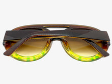 Oversized Classic Vintage Retro Style SUNGLASSES Large Brown Frame 2464