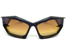 Oversized Modern Futuristic Sporty Wrap SUNGLASSES Large Dark Gray Frame P0028 E1865