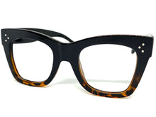 Classic Vintage Retro Style Thick Black Lensless Eye Glasses- Frame Only NO Lens 6520