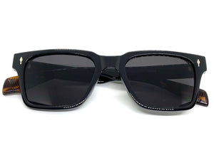 Classic Vintage Retro Style SUNGLASSES Square Black Frame 5006