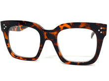 Oversized Exaggerated Vintage Retro Style Clear Lens EYEGLASSES Thick Tortoise Frame 6994