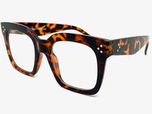 Oversized Exaggerated Vintage Retro Style Clear Lens EYEGLASSES Thick Tortoise Frame 6994