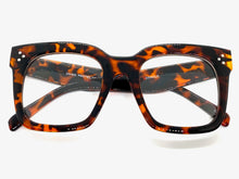 Oversized Exaggerated Vintage Retro Style Clear Lens EYEGLASSES Thick Tortoise Frame 6994