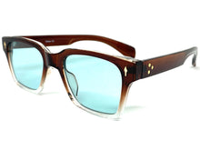 Classic Vintage Retro Style SUNGLASSES Square Brown Frame 5006