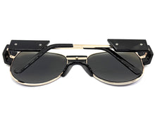 Exaggerated Classic Vintage Retro Style SUNGLASSES Large Black Frame 4563