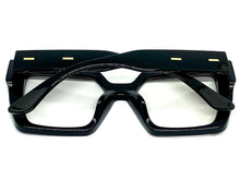 Oversized Vintage Retro Style Clear Lens EYEGLASSES Thick Square Black Frame E2088